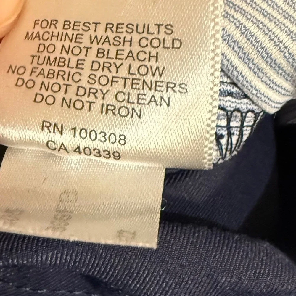 Peter Millar Performance Pants Mens 36/30 Navy Blue 5-Pocket Straight MF20EB80